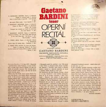 Gaetano Bardini: Operatic Recital