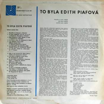 Edith Piaf: To Byla Edith Piafová (+ PŘÍLOHA)