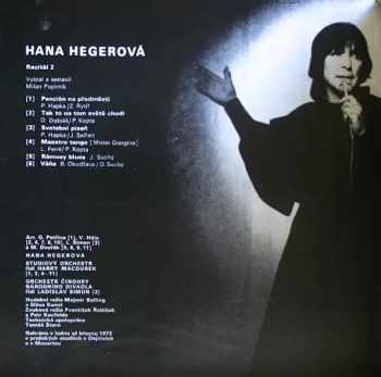 Hana Hegerová: Recitál 2 (+ BOOKLET)