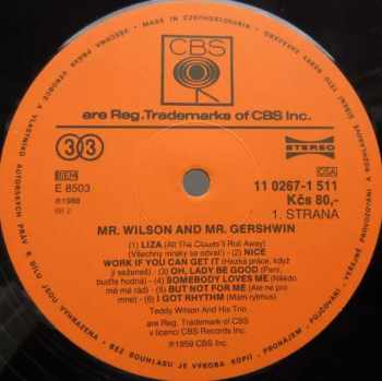 Teddy Wilson Trio: Mr. Wilson And Mr. Gershwin