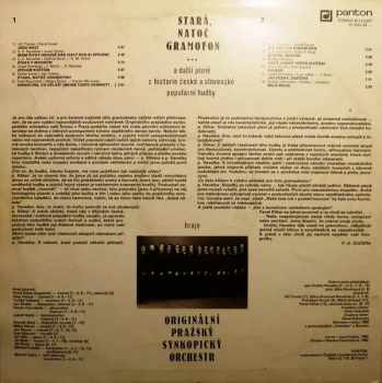 Originální Pražský Synkopický Orchestr: Stará, Natoč Gramofon