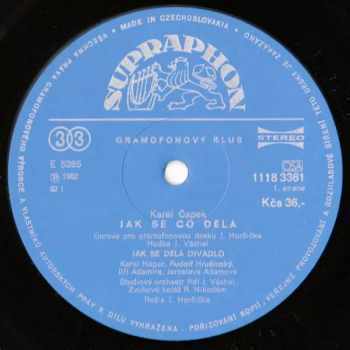 Karel Čapek: Jak Se Co Dělá (2xLP)