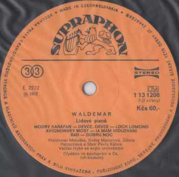 Waldemar Matuška: Lidové Písně