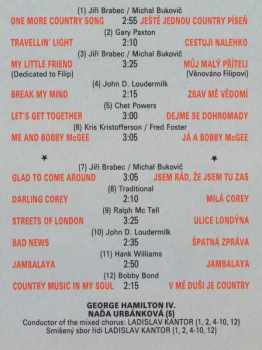 Country Beat Jiřího Brabce: George Hamilton IV, Jiří Brabec & Country Beat