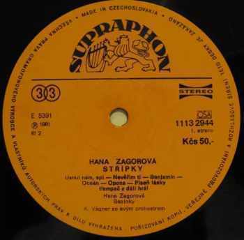 Hana Zagorová: Střípky