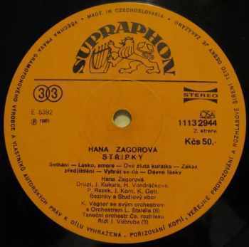 Hana Zagorová: Střípky