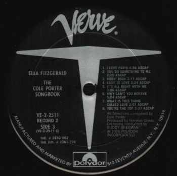 Ella Fitzgerald: The Cole Porter Songbook (2xLP) MADE IN INDIA