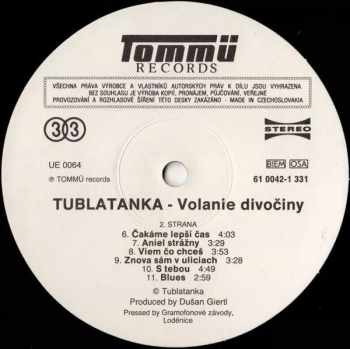 Tublatanka: Volanie Divočiny