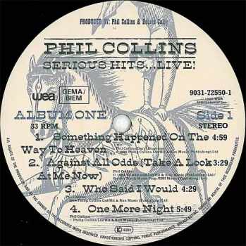 Philip Arthur William Collins: Serious Hits...Live!