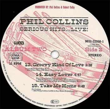 Philip Arthur William Collins: Serious Hits...Live!