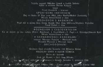 Miloslav Šimek: Decentní Večer Šimka & Soboty