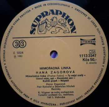 Hana Zagorová: Mimořádná Linka