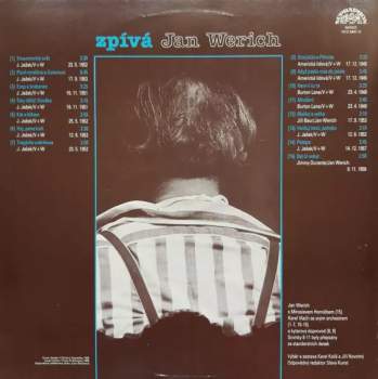 Jan Werich: Zpívá Jan Werich