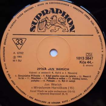 Jan Werich: Zpívá Jan Werich