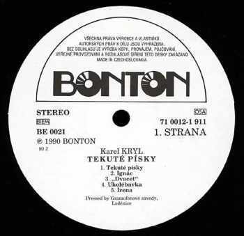 Karel Kryl: Tekuté Písky - Variace V A Moll