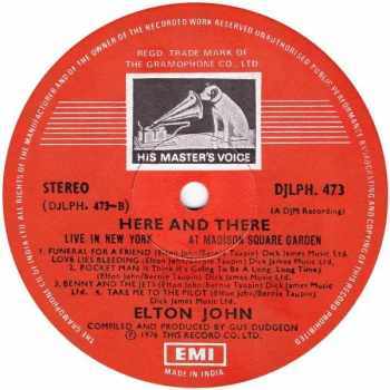 Elton John: Here And There