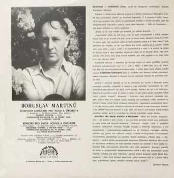 Bohuslav Martinů: Rapsódie pro violu / Koncert prodvojehousle