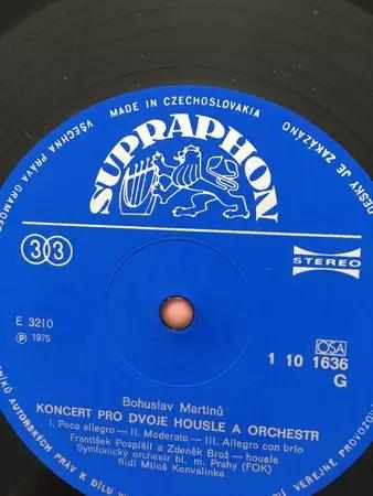 Bohuslav Martinů: Rapsódie pro violu / Koncert prodvojehousle