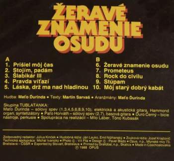 Tublatanka: Žeravé Znamenie Osudu