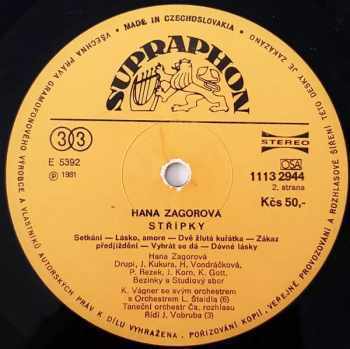 Hana Zagorová: Střípky