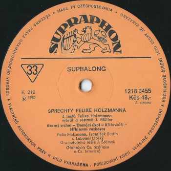 Felix Holzmann: Šprechty Felixe Holzmanna