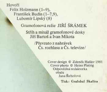 Felix Holzmann: Šprechty Felixe Holzmanna