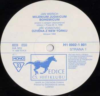 Jan Werich: Milenium Judaicum Bohemicum