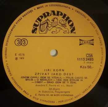 Jiří Korn: Zpívat Jako Déšť
