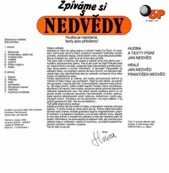Nedvědi: Zpíváme Si S Nedvědy
