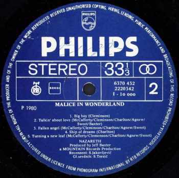 Nazareth: Malice In Wonderland
