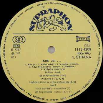 Dalibor Janda: Kde Jsi?