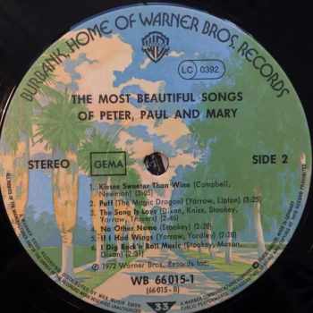 Paul & Mary Peter: The Most Beautiful Songs Of Peter, Paul & Mary