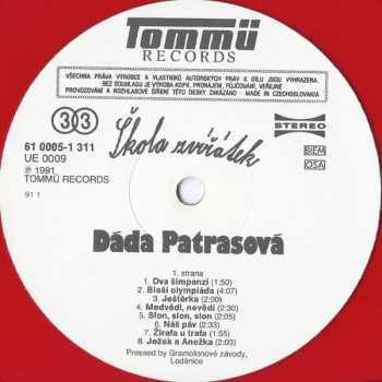 Dagmar Patrasová: Škola Zvířátek ČERVENÝ VINYL