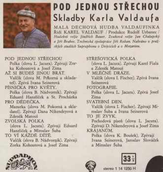Karel Valdauf: Pod Jednou Střechou (Skladby Karla Valdaufa)