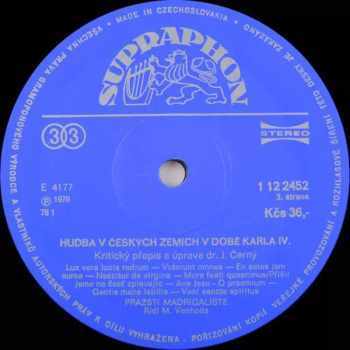 Prague Madrigal Singers: Hudba V Českých Zemích V Době Karla IV. (2xLP + BOOKLET)