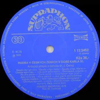 Prague Madrigal Singers: Hudba V Českých Zemích V Době Karla IV. (2xLP + BOOKLET)