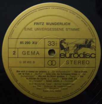 Fritz Wunderlich: Eine Unvergessene Stimme