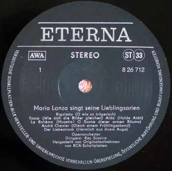 Mario Lanza: Mario Lanza Singt Seine Lieblingsarien