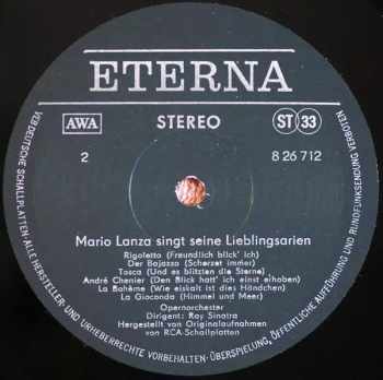 Mario Lanza: Mario Lanza Singt Seine Lieblingsarien (ZELENÝ ŠTÍTEK)