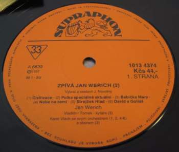 Jan Werich: Zpívá Jan Werich 2 (88 1)