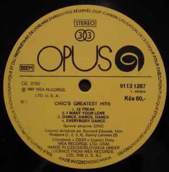 Chic: Les Plus Grands Succes De Chic = Chic's Greatest Hits