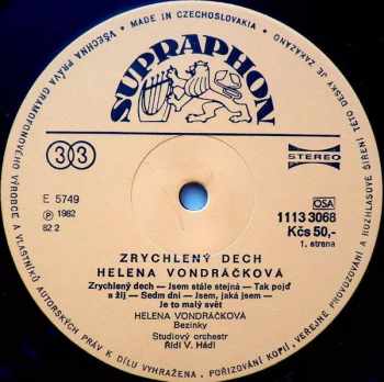 Helena Vondráčková: Zrychlený Dech