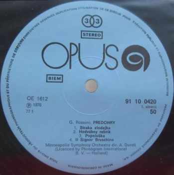 Gioacchino Rossini: Ouvertures / Predohry