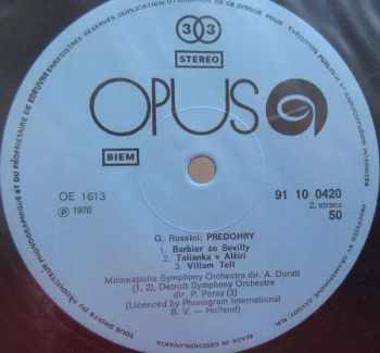 Gioacchino Rossini: Ouvertures / Predohry
