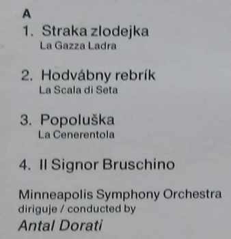 Gioacchino Rossini: Ouvertures / Predohry