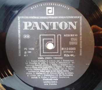 Moravanka: Víno, Vínko, Vínečko