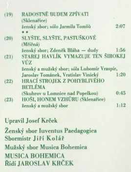 Musica Bohemica: Hej, Hej, Koleda - Vánoční Písně Z Podkrkonoší (89/2)