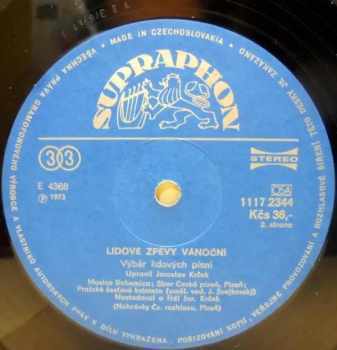 Musica Bohemica: Lidové Zpěvy Vánoční (87/2)