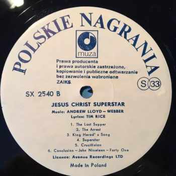 Alan Caddy Orchestra & Singers: Jesus Christ Superstar Rock Opera (fragments)