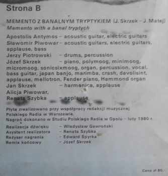 SBB: Memento Z Banalnym Tryptykiem